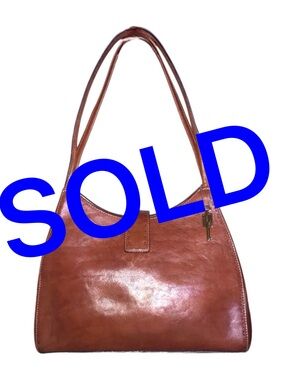 Vintage Brown Fossil Shoulder Bag